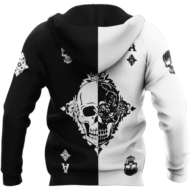 Ace Diamond Skull Gothic Art 3D All Over Printed Unisex Shirts