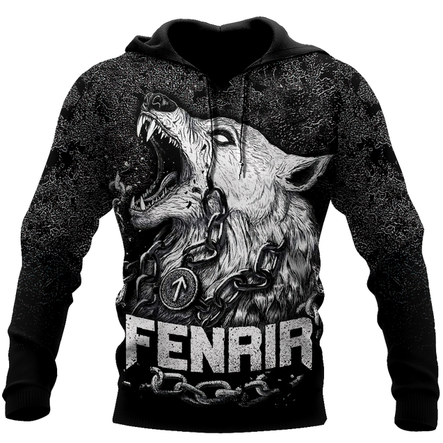 Premium Fenrir Wolf 3D All Over Printed Unisex Shirts