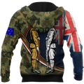 Remember Soldiers camo Australia and Kiwi Veteran 3D print shirts