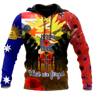 Premium Unisex Hoodie Remember Anzac Day ML