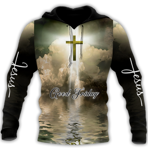 Premium Unisex Hoodie 3D All Over Printed Easter Day Christian Jesus No44 ML