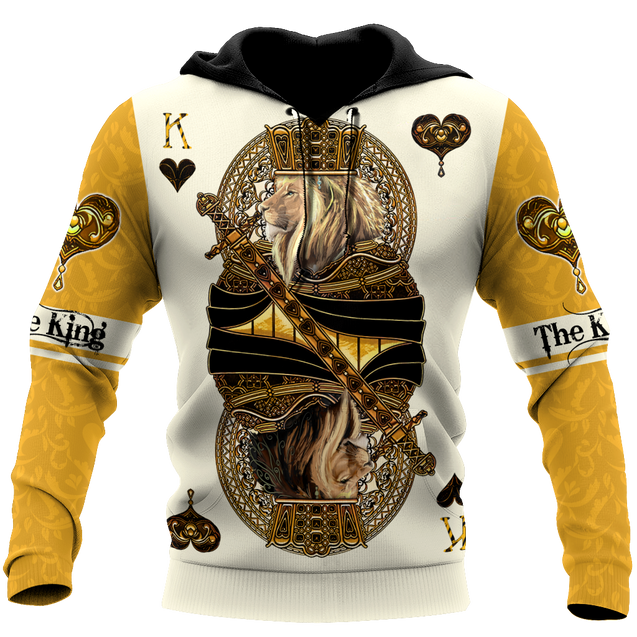 Yellow Alpha King Heart Lion  3D All Over Printed Unisex Shirts