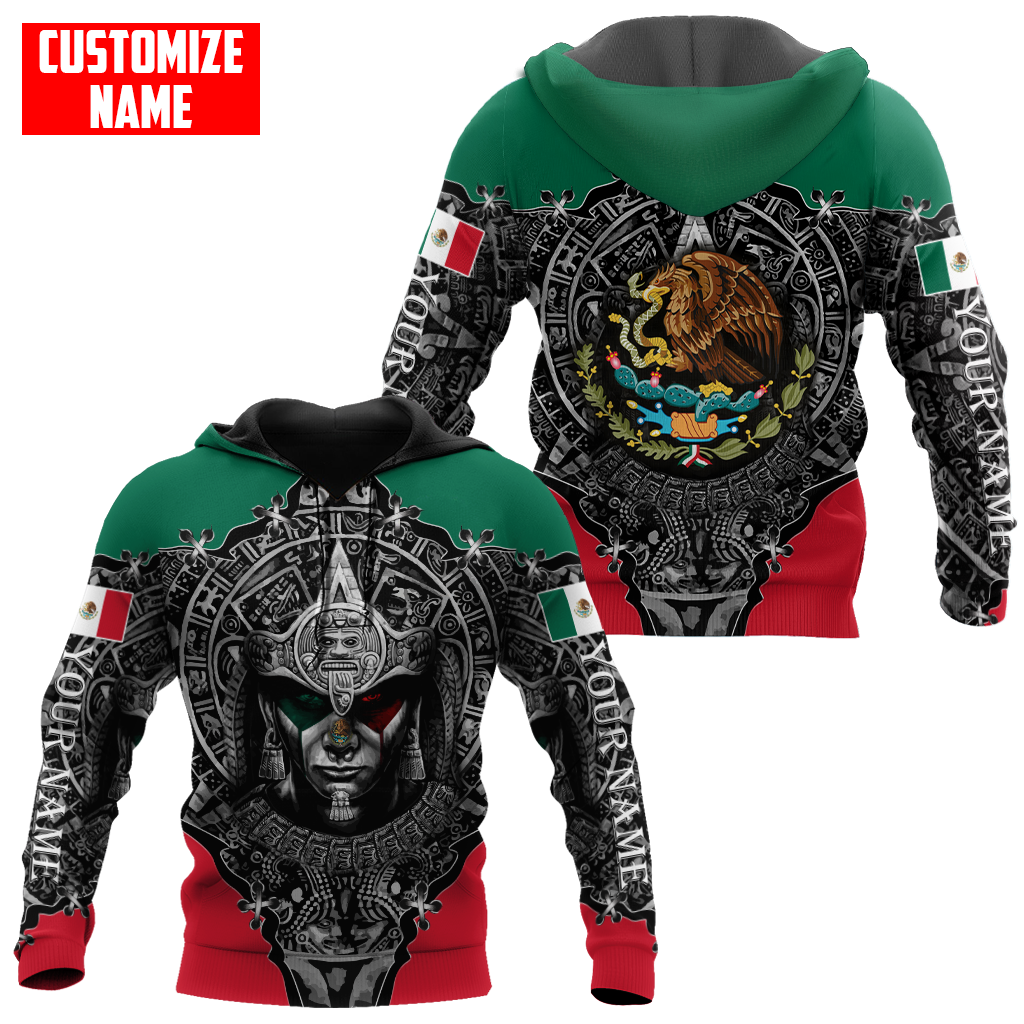 Personalized Name Aztec Mexican 3D All Over Printed Unisex Shirts