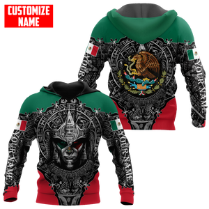 Personalized Name Aztec Mexican 3D All Over Printed Unisex Shirts