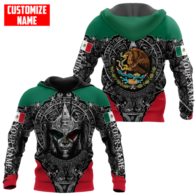 Personalized Name Aztec Mexican 3D All Over Printed Unisex Shirts