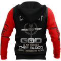 God Is My Father Chef Blood Runs Through My Veins 3D All Over Printed Unisex Shirts