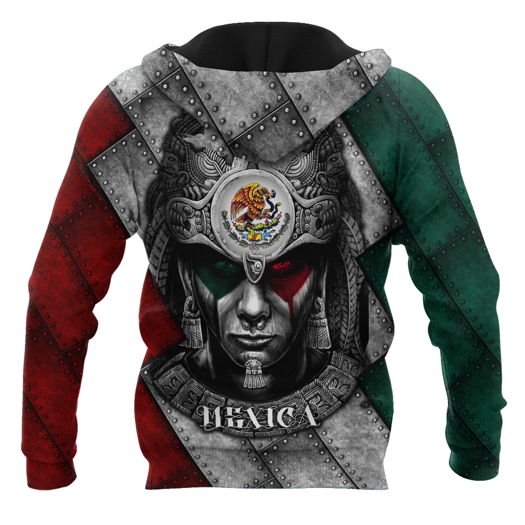 Aztec Warrior Mexico 3D All Over Printed Unisex Hoodies