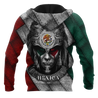 Aztec Warrior Mexico 3D All Over Printed Unisex Hoodies