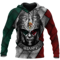 Aztec Warrior Mexico 3D All Over Printed Unisex Hoodies