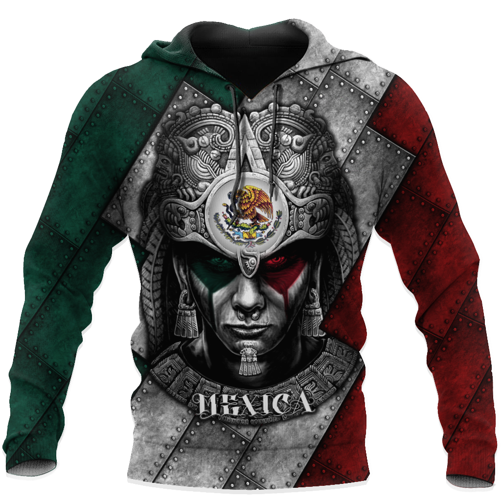 Aztec Warrior Mexico 3D All Over Printed Unisex Hoodies