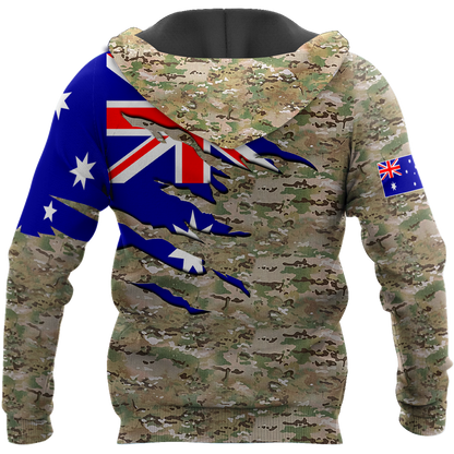 Remembrance Australia Camo Soldier 3D print shirts