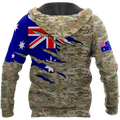 Remembrance Australia Camo Soldier 3D print shirts