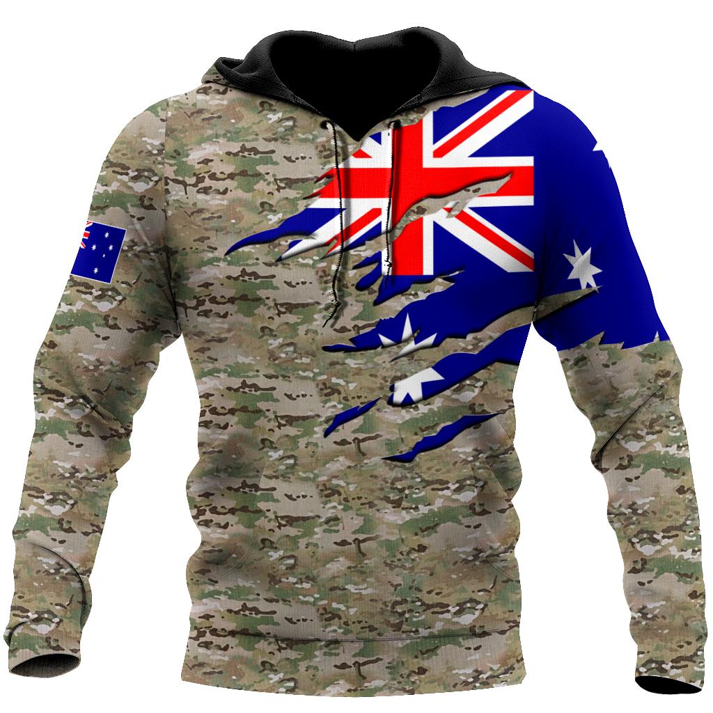Remembrance Australia Camo Soldier 3D print shirts