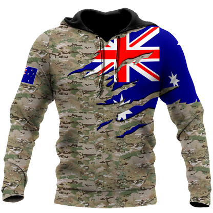 Remembrance Australia Camo Soldier 3D print shirts