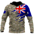 Remembrance Australia Camo Soldier 3D print shirts