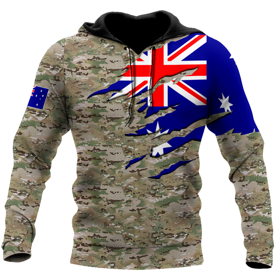 Remembrance Australia Camo Soldier 3D print shirts