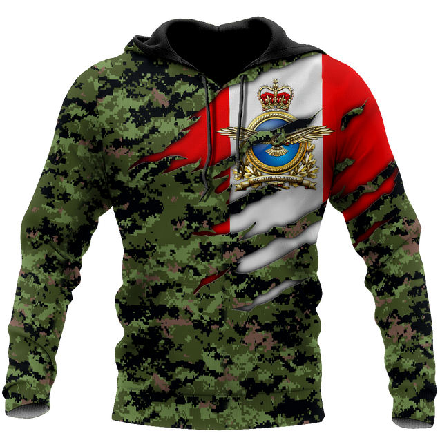 Canadian Air Force Veteran 3D All Over Printed Shirts PD10032102