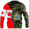 Canadian Air Force Veteran 3D All Over Printed Shirts NTN10032104