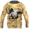 Dairy Cattle Cracks 3D Hoodie Shirt For Men And Women