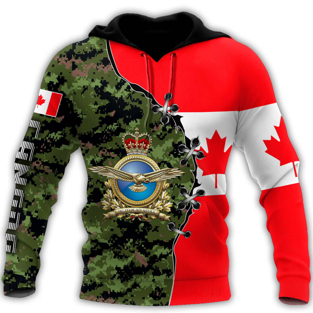 Canadian Air Force Veteran 3D All Over Printed Shirts NTN10032104