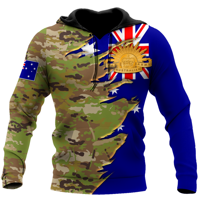 Australian Veteran - Jesus 3D All Over Printed Shirts MH10032107