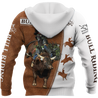 Personalized Name Bull Riding 3D All Over Printed Unisex Shirts Brown Bull