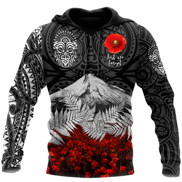 Premium Anzac Day Maori Tattoo 3D Printed Unisex Shirts TN