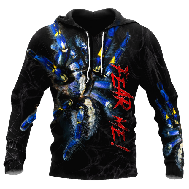Spider Tarantula Fear Me Premium Unisex Hoodie ML