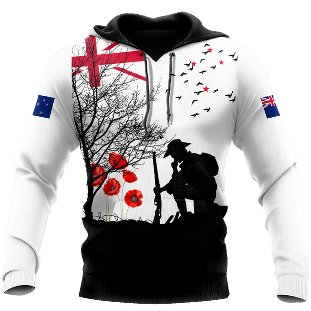 Premium Anzac Day New Zealand 3D Printed Unisex Shirts TN