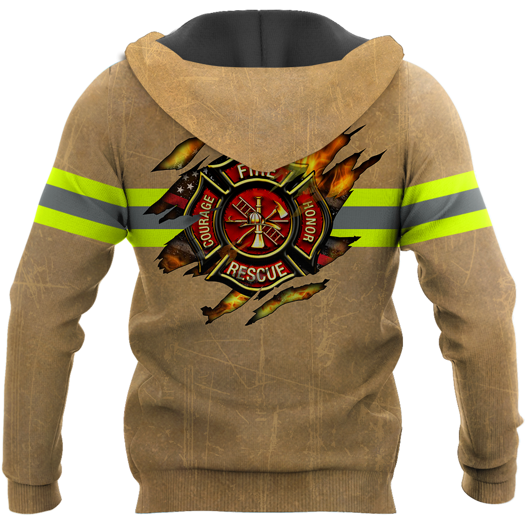 Customize Name Firefighter Hoodie For Men And Women MH22032102