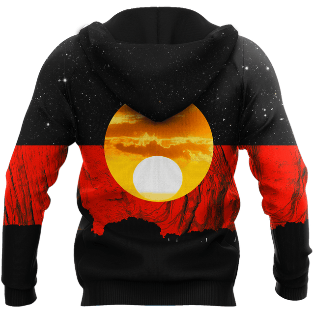 Australia Koori Kangaroo Aboriginal Flag 3D printed summer shirts