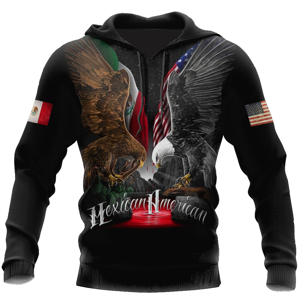 Mexican American Hoodie 3D All Over Printed Shirts For Men and Women TR1012207