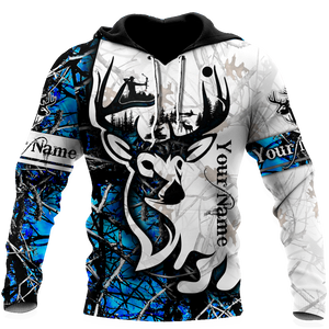 Deer Custom Name 3D Hoodie Shirt For Men And Women LAM