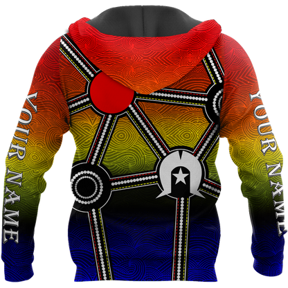 Custom name Aboriginal heal the sun and spirit 3D print shirts