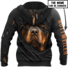 Rottweiler 3D hoodie shirt for men and women custom name ver2