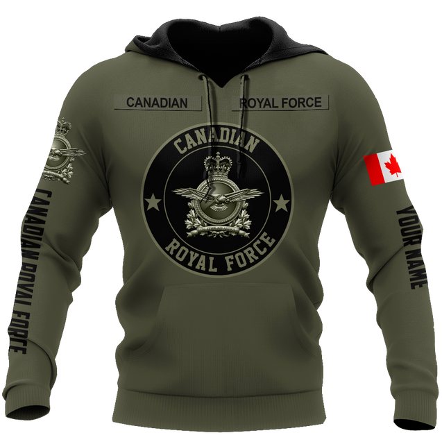 Personalized Name XT Canadian Royal Force Army 3D All Over Printed Shirts DA11032102