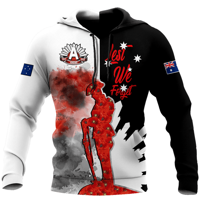 Premium Unisex Hoodie Anzac Day Remember Them ML