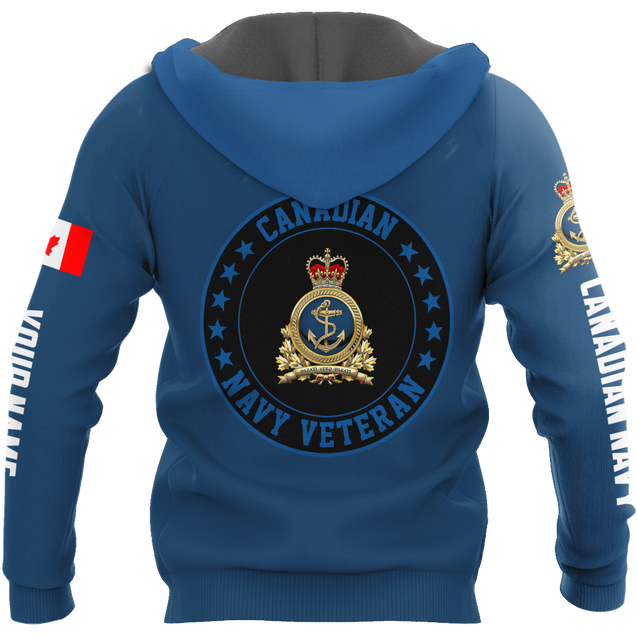 Personalized Name XT Canadian Navy Pullover 3D All Over Printed Shirts DA11032103