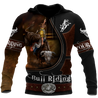 Personalized Name Bull Riding 3D All Over Printed Unisex Shirts Brown Ver2