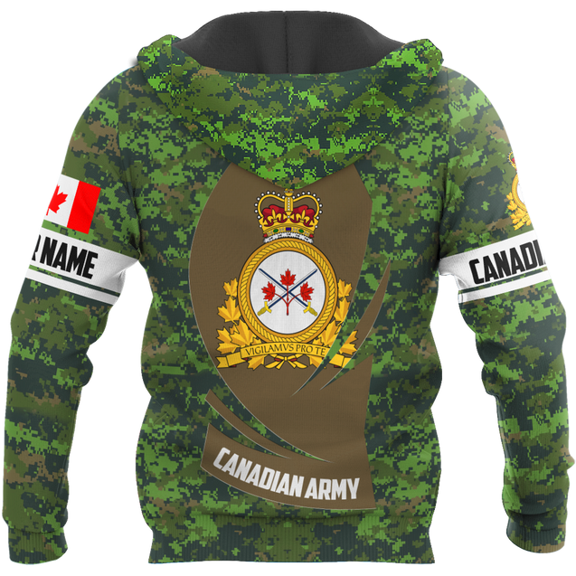 Personalized Name XT Canadian Army Pullover 3D All Over Printed Shirts DA11032106