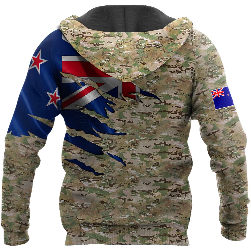 Remembrance New Zealand Camo Soldier 3D print shirts