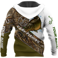 Custom name Carp Fishing camo 3D print shirts