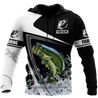 Custom name Bass Fishing Hoodie 3D print shirts