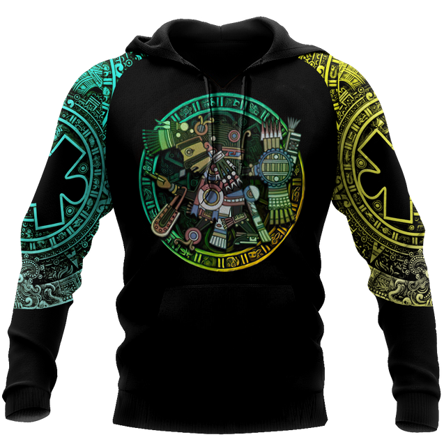 Gods of Mesoamerica - Tezcatlipoca Aztec Mexican 3D All Over Printed Unisex Shirts