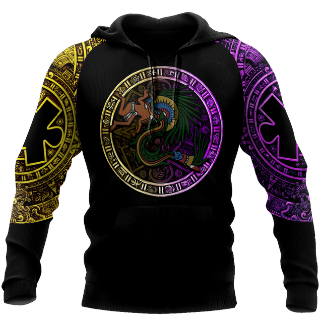 Gods of Mesoamerica - Quetzalcoatl Aztec Mexican 3D All Over Printed Unisex Shirts