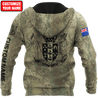 Custom Name New Zealand Aotearoa Coat Of Arm Army 3D All Over Printed Unisex Shirts