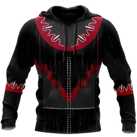 Native Cowboy Jacket No7 Cosplay 3D Over Printed Unisex Deluxe Hoodie ML