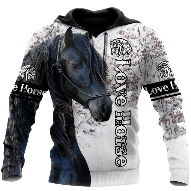 Beautiful Friesian Horse 3D All Over Printed Unisex Shirts TNA11162003