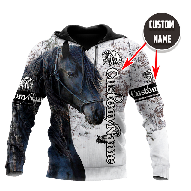 Personalized Beautiful Friesian Horse 3D All Over Printed Shirts For Men And Women TNA11172008