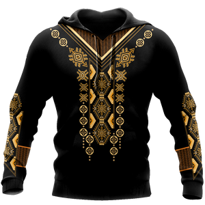 African Culture Dashiki Pattern Unisex Deluxe Hoodie ML